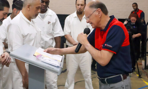 UBB Founder Makes a Special Visit to the Goree Unit in Texas